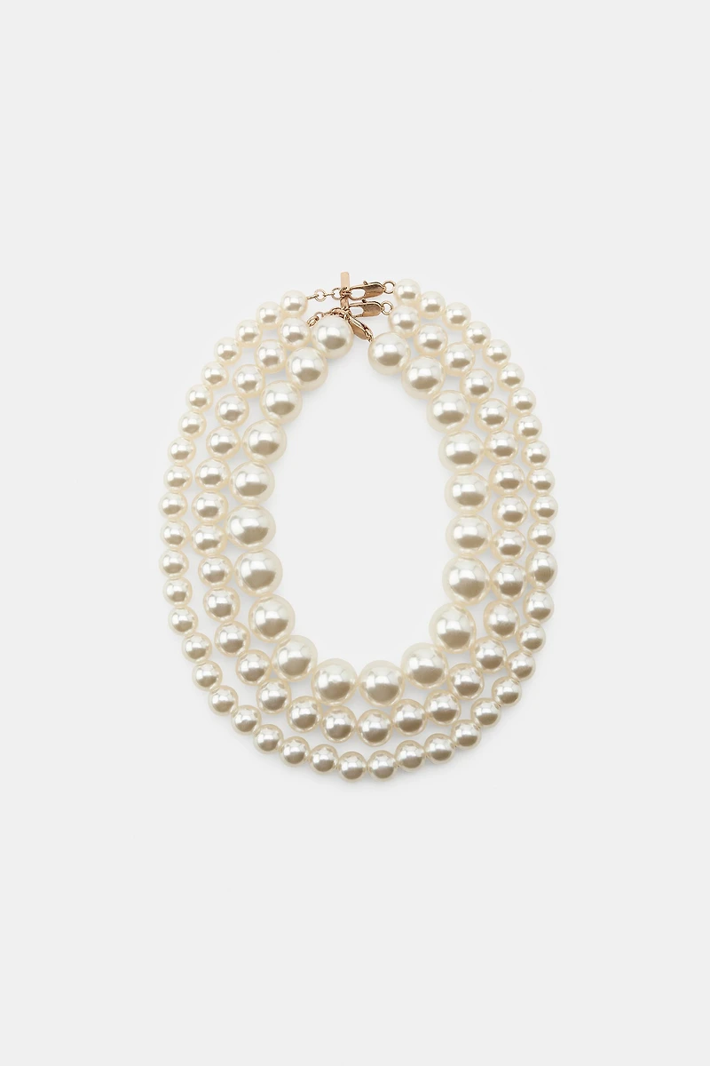 3-PACK OF PEARL NECKLACES