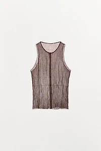BUTTONED CRINKLE EFFECT TOP