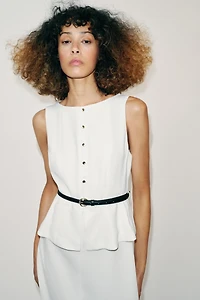 BELTED MIDI DRESS
