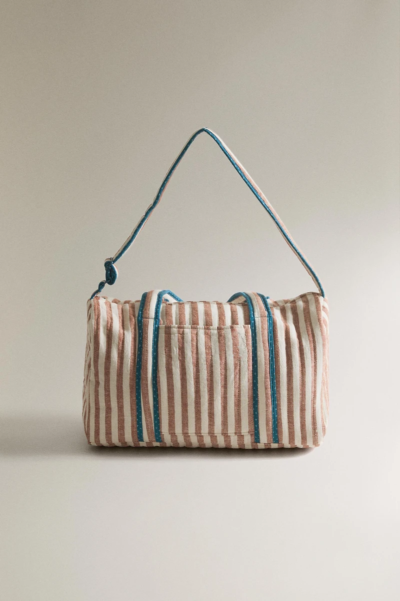 STRIPED DIAPER BAG