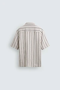 REGULAR FIT STRIPED JACQUARD SHIRT