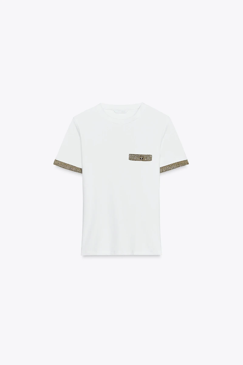 T-SHIRT FIL MÉTALLISÉ