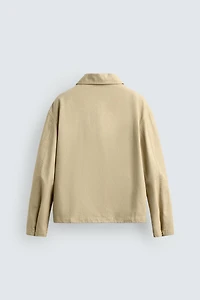 RELAXED FIT JACKET WITH CONTRAST LINING