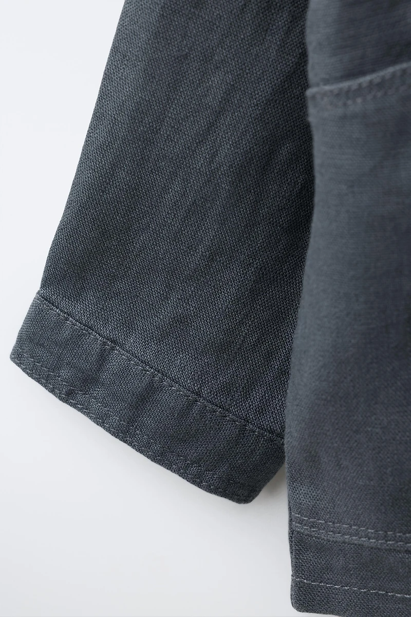 100% LINEN OVERSHIRT
