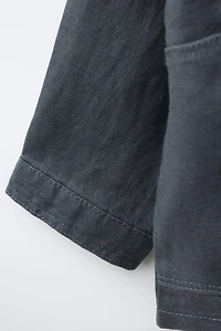 100% LINEN OVERSHIRT