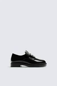 LEATHER LACE-UP MOCCASINS HARRY LAMBERT FOR ZARA x DISNEY