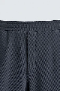 WAFFLE TEXTURE JOGGER SHORTS