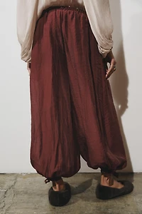 ZW COLLECTION TIE WAIST BALLOON PANTS