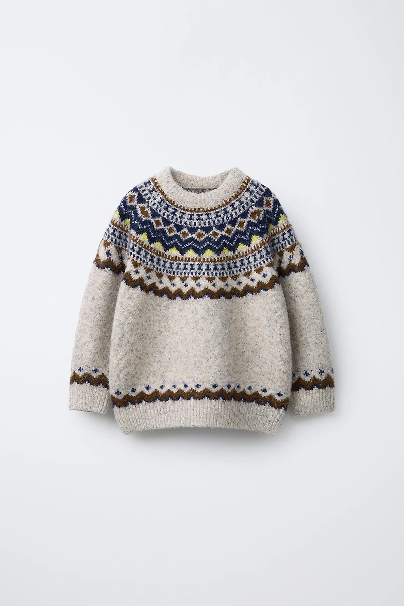 JACQUARD KNIT JUMPER