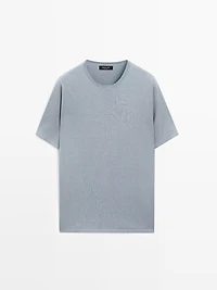 Cotton blend knit T-shirt