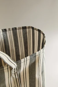 STRIPED COTTON LAUNDRY BAG