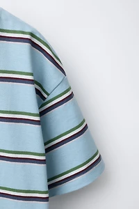 STRIPED PRINT T-SHIRT