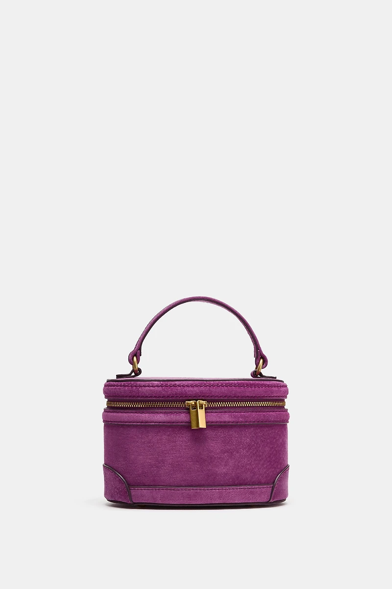 LEATHER VANITY BAG