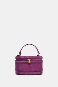 LEATHER VANITY BAG