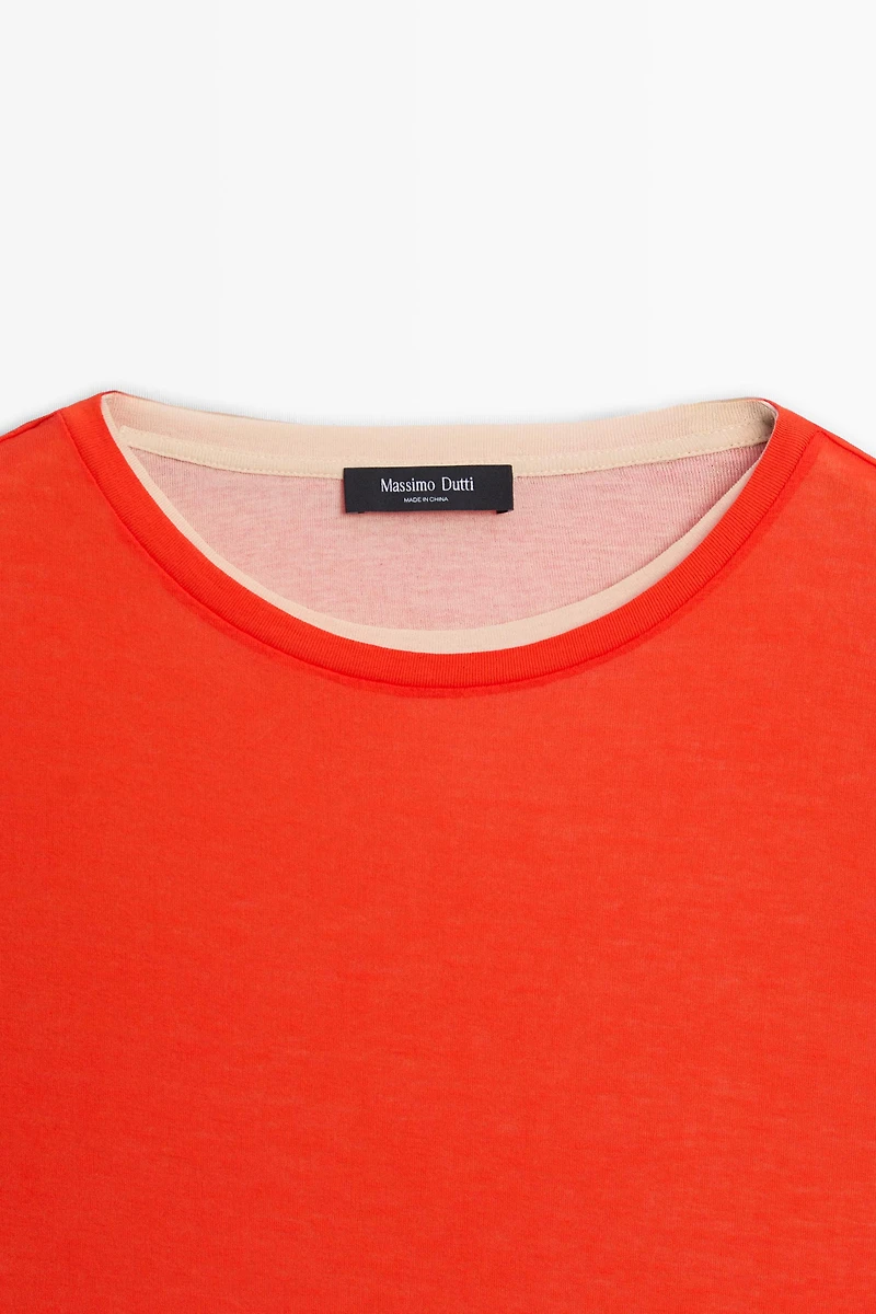 Double-layer short sleeve T-shirt