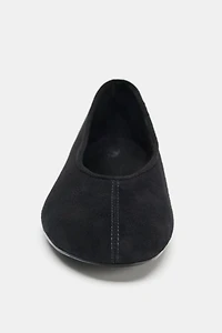 SUEDE BALLET FLATS