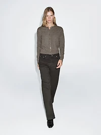 100% wool cardigan with gold buttons