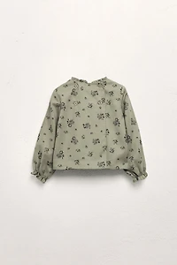 RUFFLED FLORAL BLOUSE LIMITED EDITION