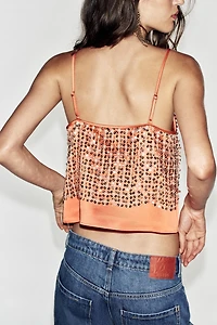 SEQUIN CROP TOP