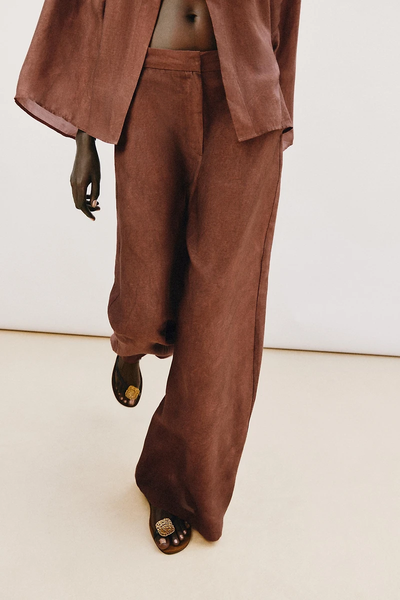 FLOWY WIDE LEG PANTS