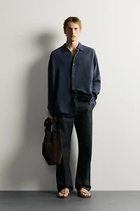 LIGHTWEIGHT 100% LINEN RELAXED FIT SHIRT