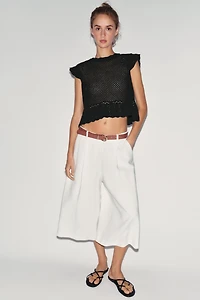OPEN-KNIT TOP
