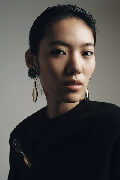 FLOWER COMBINATION BROOCH