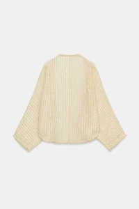 GILET OUVERT EN MAILLE