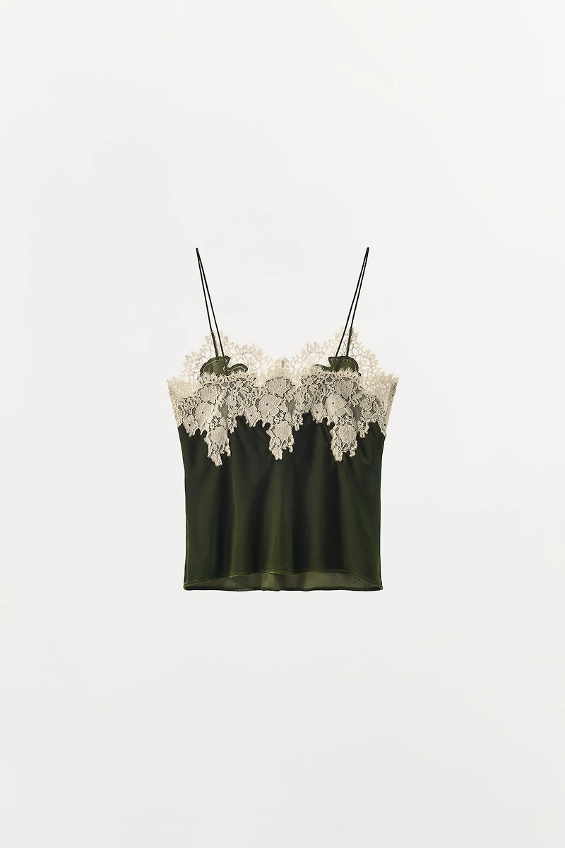 VELVET LACE TOP