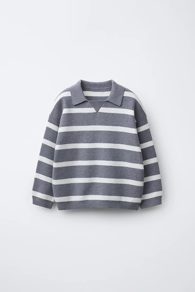 STRIPED KNIT SWEATER