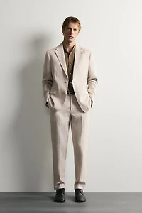 100% LINEN SUIT JACKET