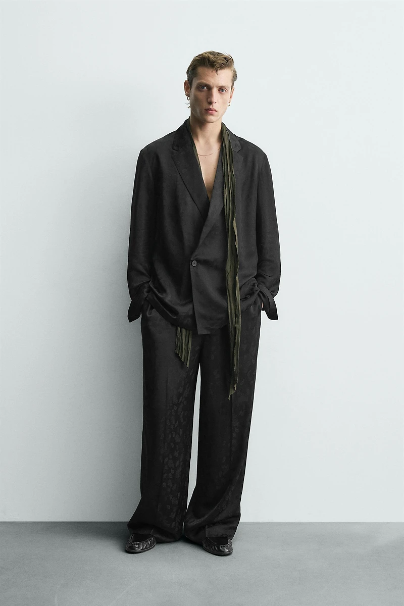 PANTALON FLUIDE DE COSTUME JACQUARD PAISLEY LIMITED EDITION