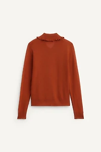 100% WOOL RUFFLED LIMITED EDITION JACKET