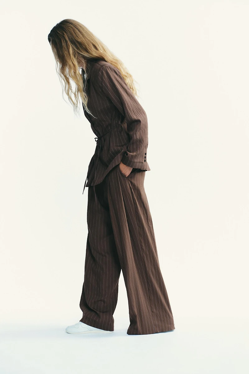 DOUBLE PLEAT FLAP PANTS