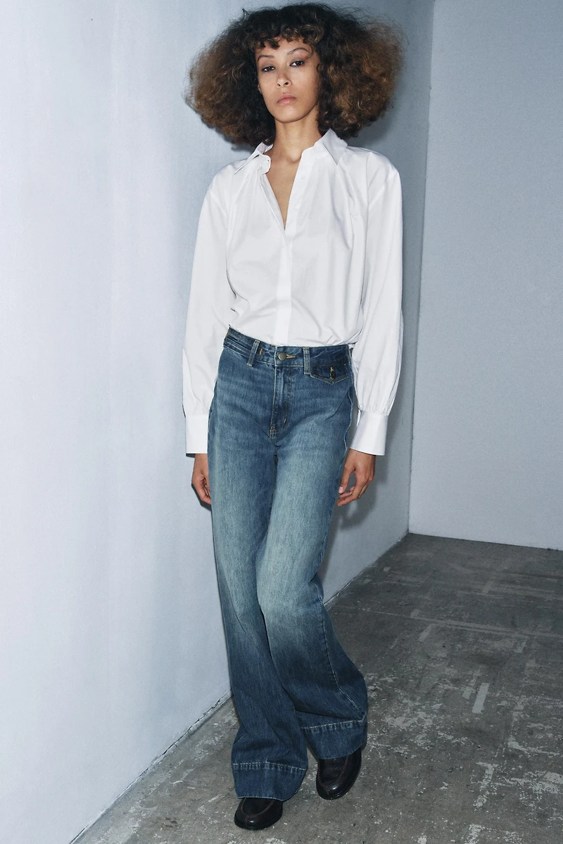 ZW COLLECTION HIGH-WAIST FLARE JEANS