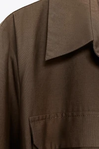 ZW COLLECTION POPLIN SHIRT DRESS
