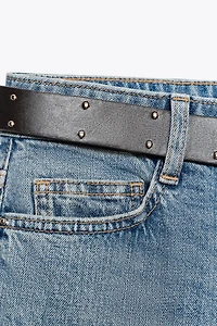 Z1975 MID-RISE STRAIGHT BELTED JEANS