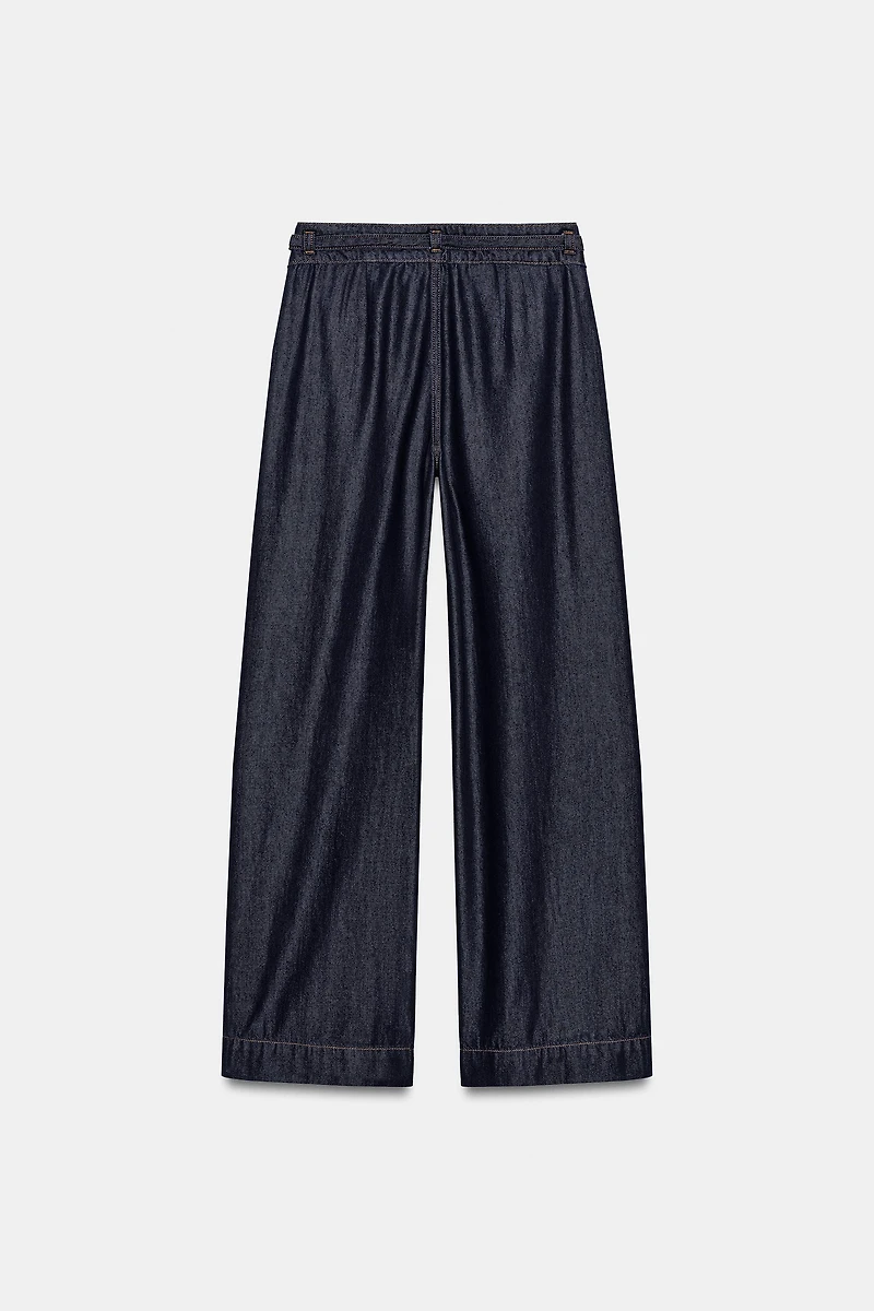 Z1975 BOOTCUT HIGH-RISE BELTED JEANS