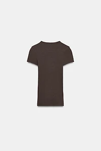 RIBBED T-SHIRT