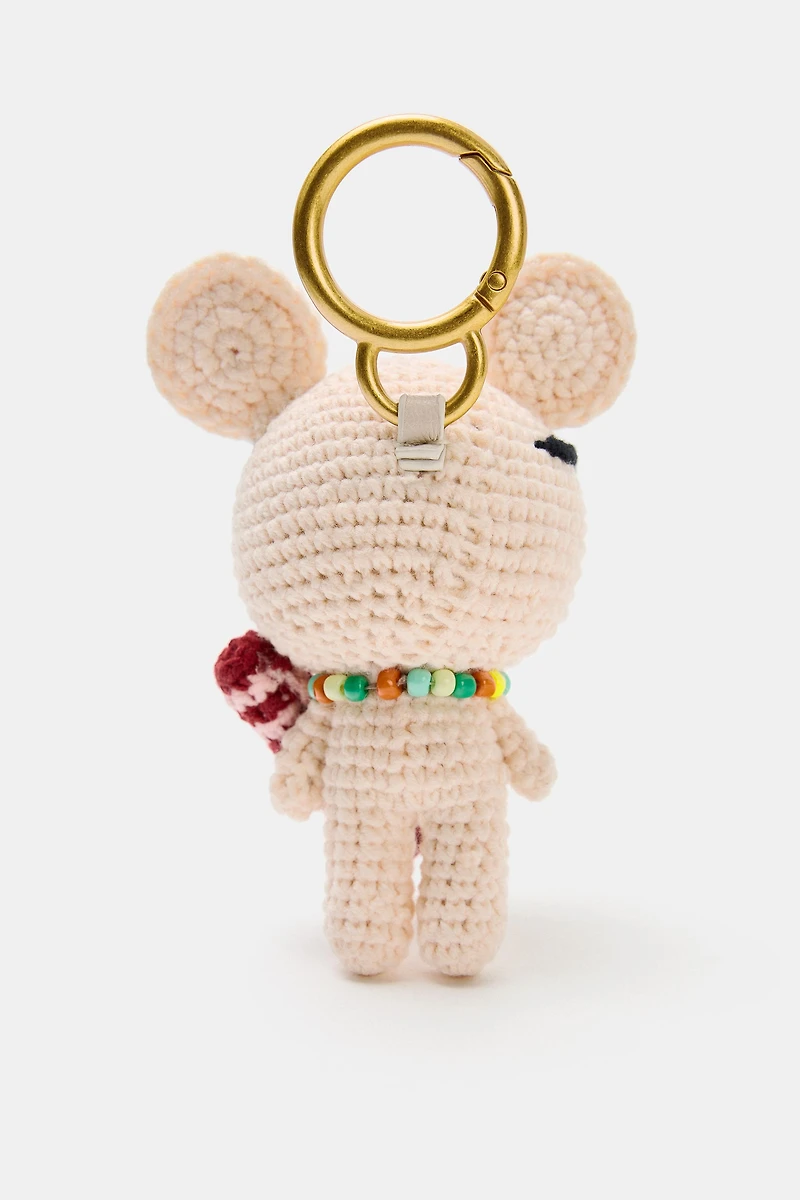 MOUSE CHARM KEYCHAIN