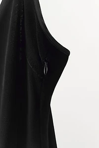 ROBE À BRETELLES EN VELOURS