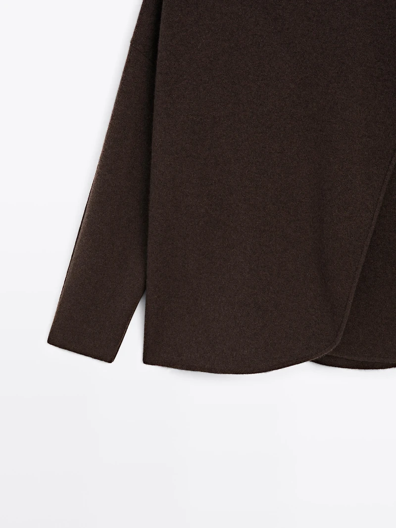 Cashmere blend cape cardigan