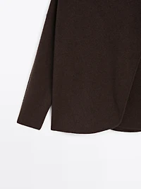 Cashmere blend cape cardigan