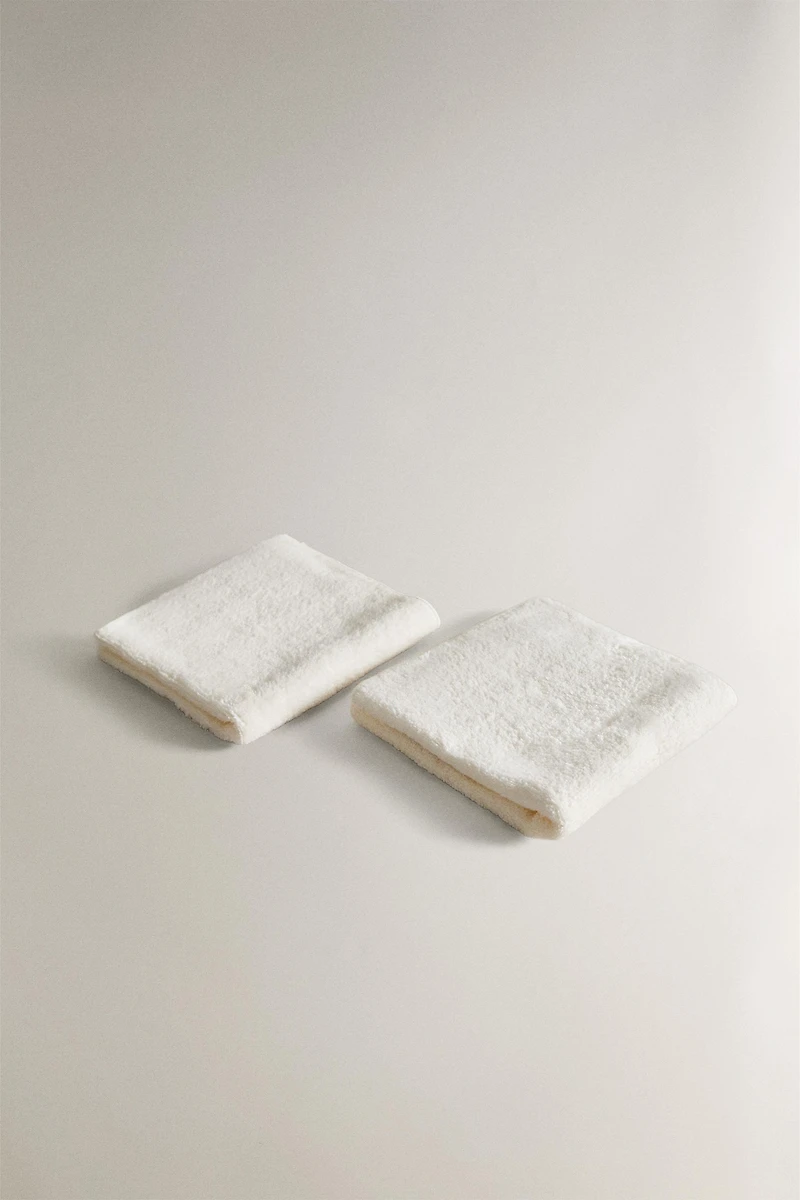 LOT DE 2 SERVIETTES INVITÉ COTON