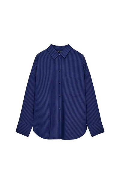 ZW COLLECTION JACQUARD STRIPED SHIRT