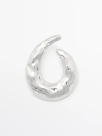 Boucles d’oreilles anneaux texturées