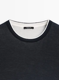 Short sleeve layered T-shirt