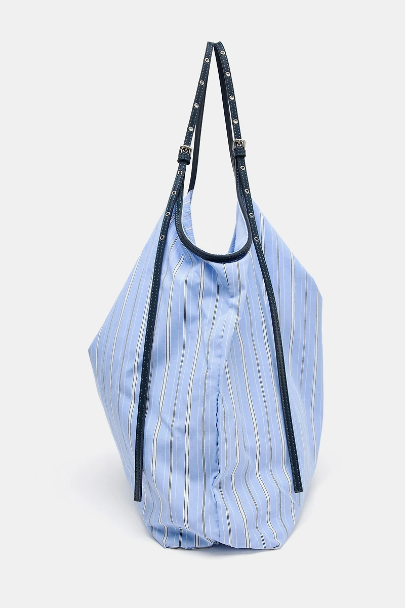 PRINTED FABRIC TOTE BAG