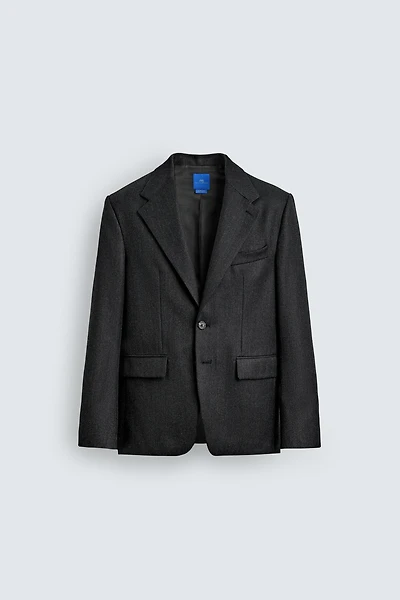 BLAZER DE COSTUME EN TWILL 100% LAINE AARON LEVINE X ZARA