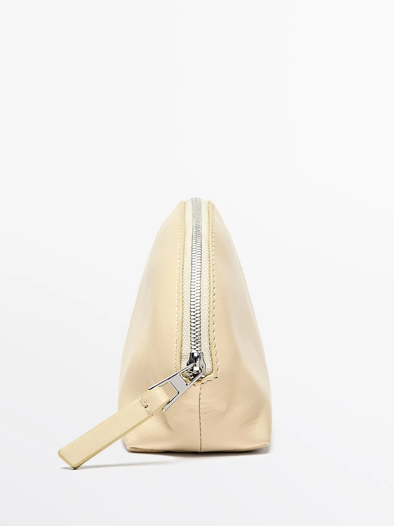 Nappa leather toiletry bag